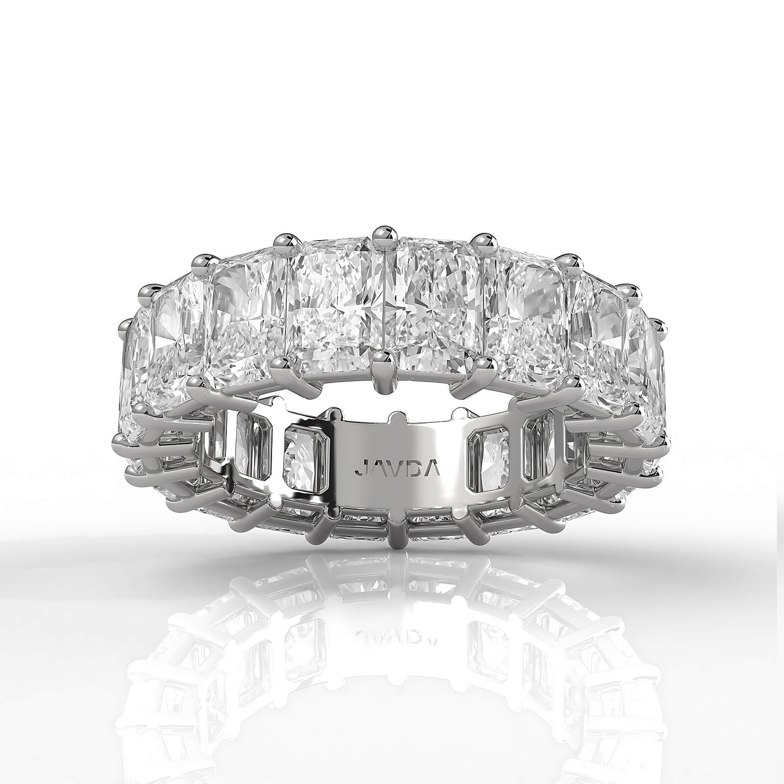 Radiant Lab Diamond Shared Prong Women Eternity Wedding Band 5.5 mm 8.50ctw.