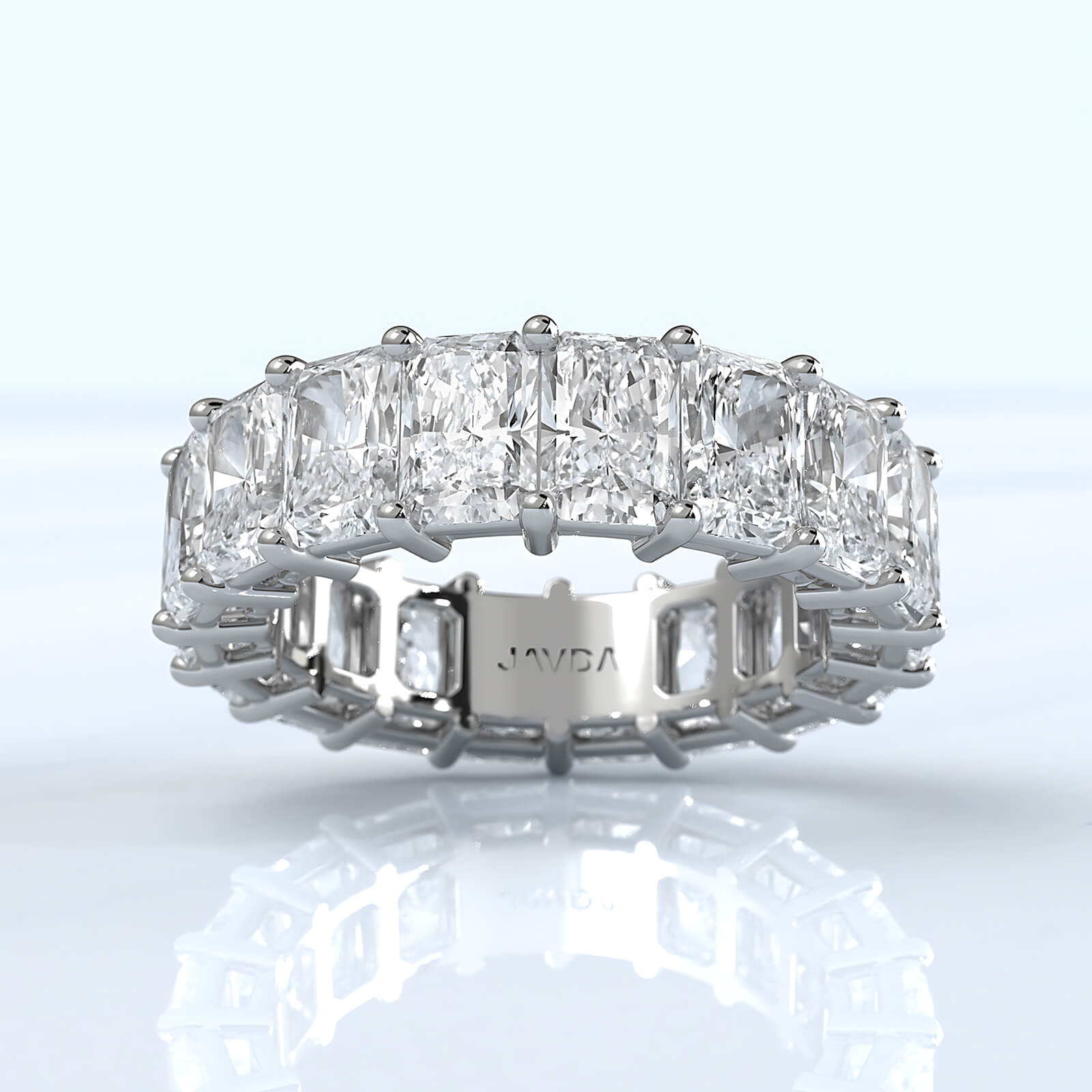 Radiant Lab Diamond Shared Prong Women Eternity Wedding Band 5.5 mm 8.50ctw.