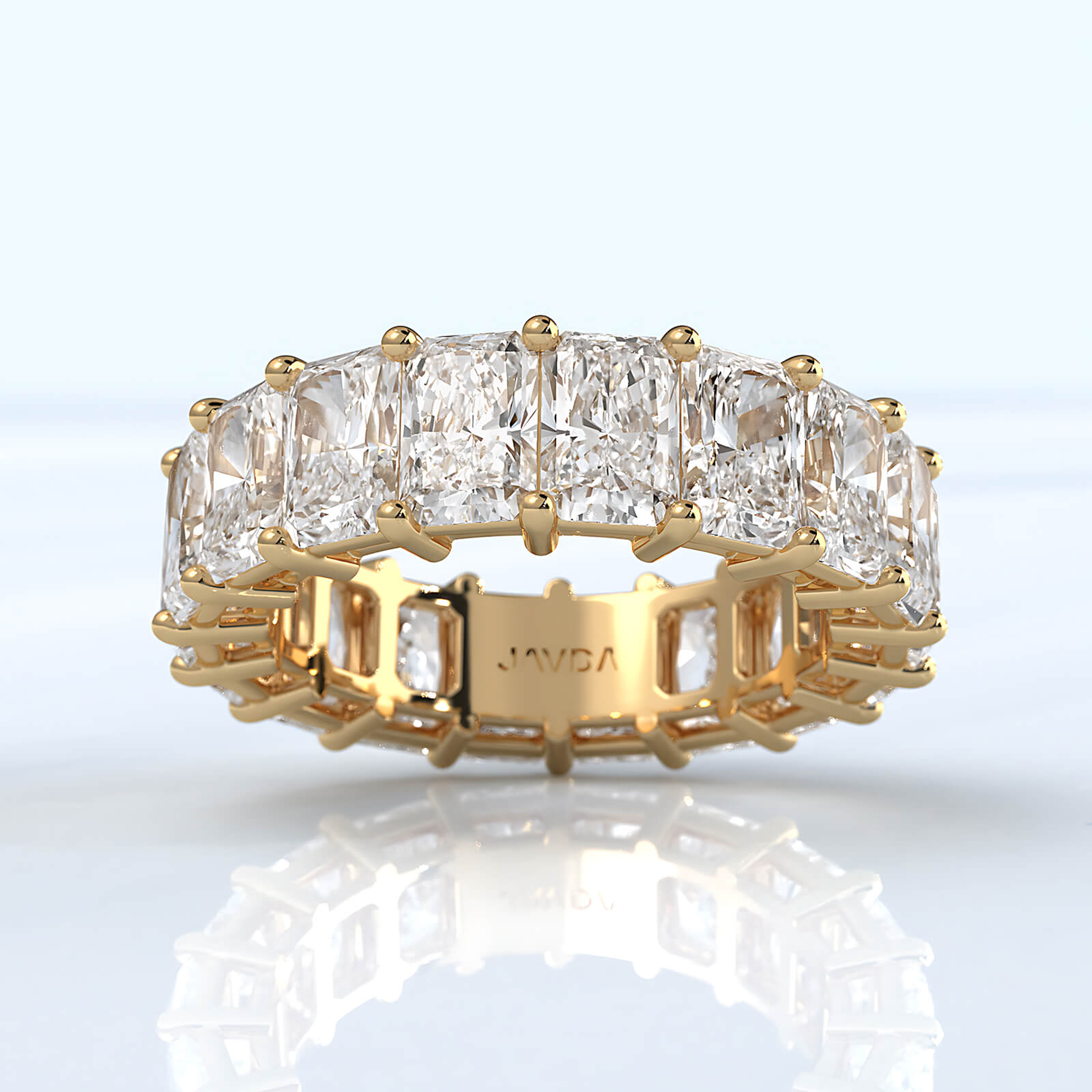 Radiant Lab Diamond Shared Prong Women Eternity Wedding Band 5.5 mm 8.50ctw.