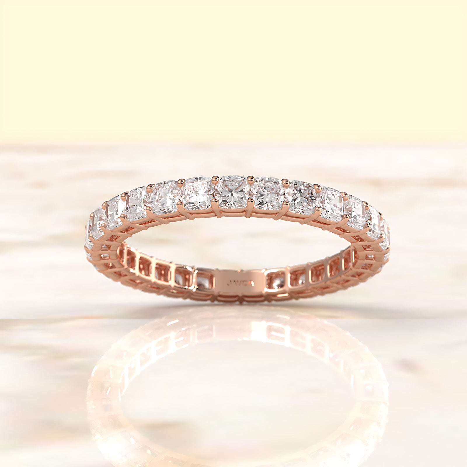 Cushion Lab Diamond Shared Prong Women's Eternity Wedding Band 2.25 mm 1.90ctw.