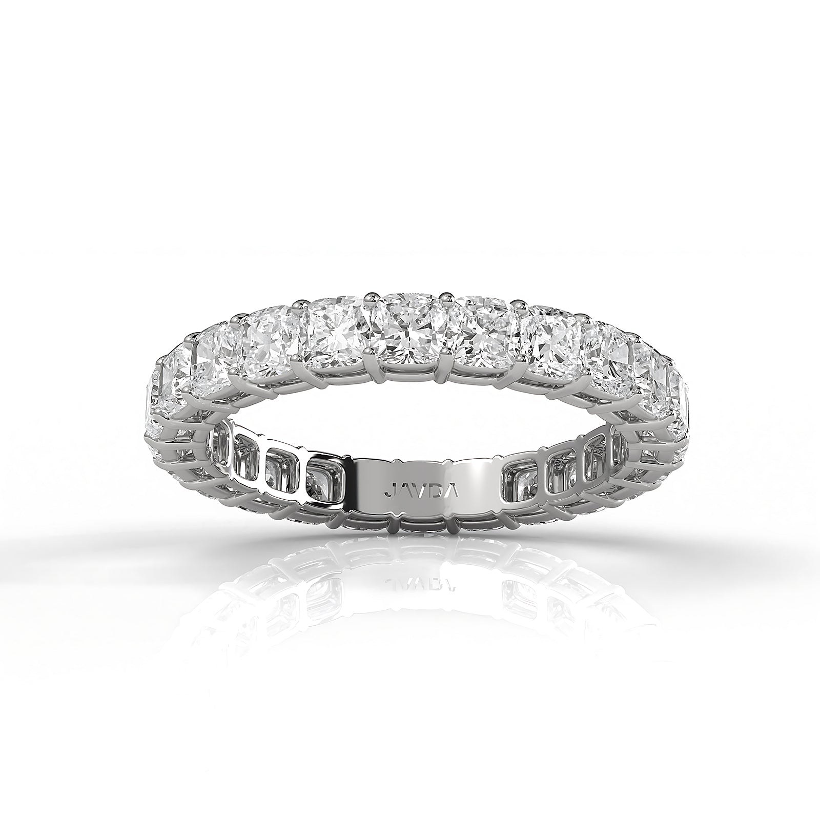 Women's Eternity Wedding Band Cushion Lab Diamond Shared Prong 2.75 mm 2.70ctw.