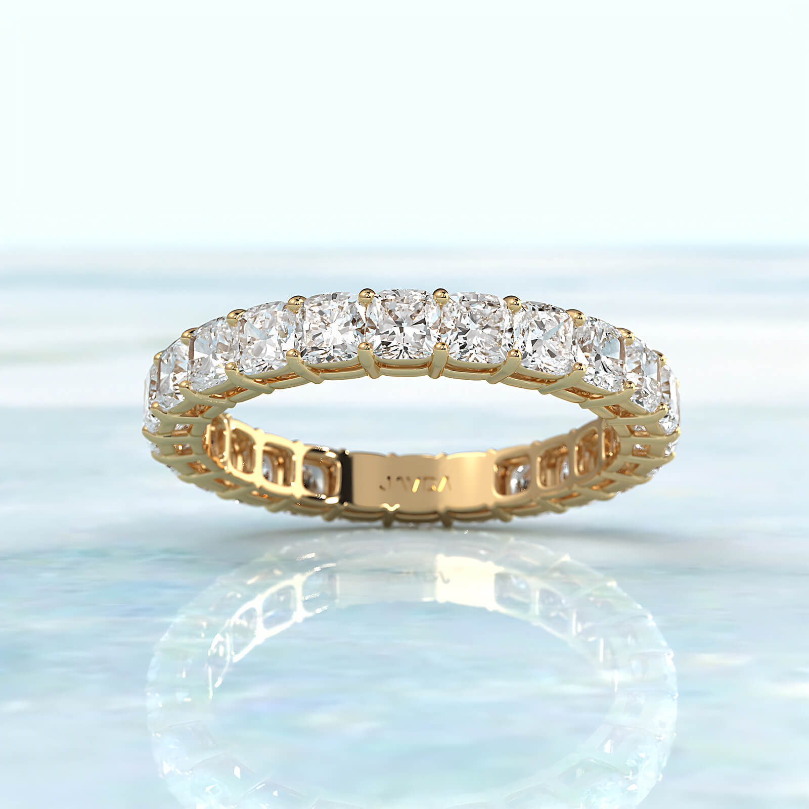 Women's Eternity Wedding Band Cushion Lab Diamond Shared Prong 2.75 mm 2.70ctw.