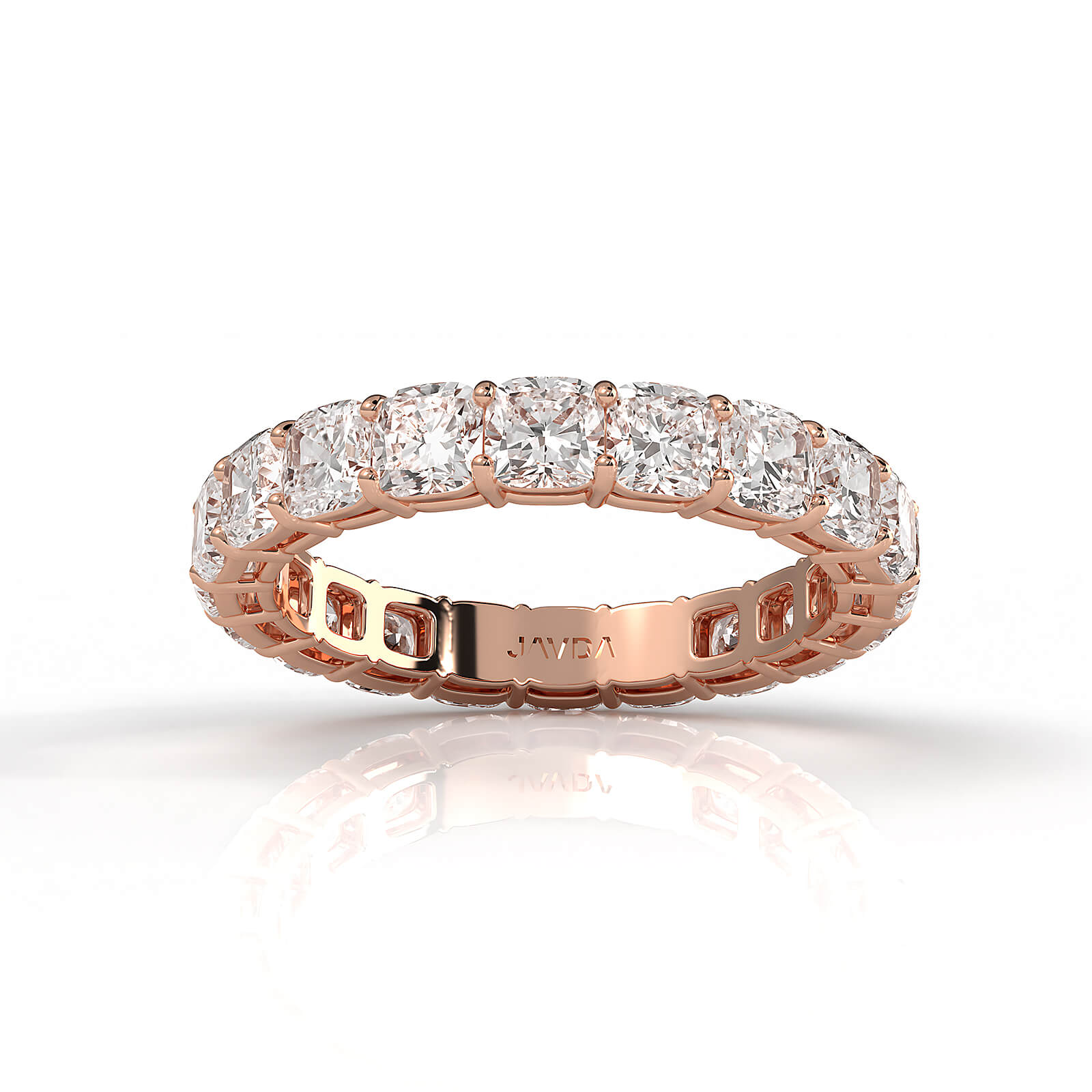 Cushion Lab Diamond Shared Prong Women's Wedding Band 3.25 mm 3.80ctw.