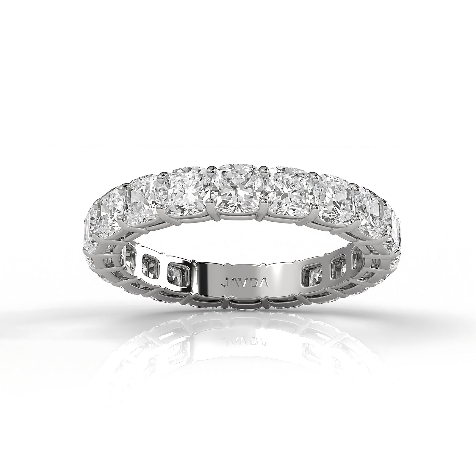 Cushion Lab Diamond Shared Prong Women's Wedding Band 3.25 mm 3.80ctw.