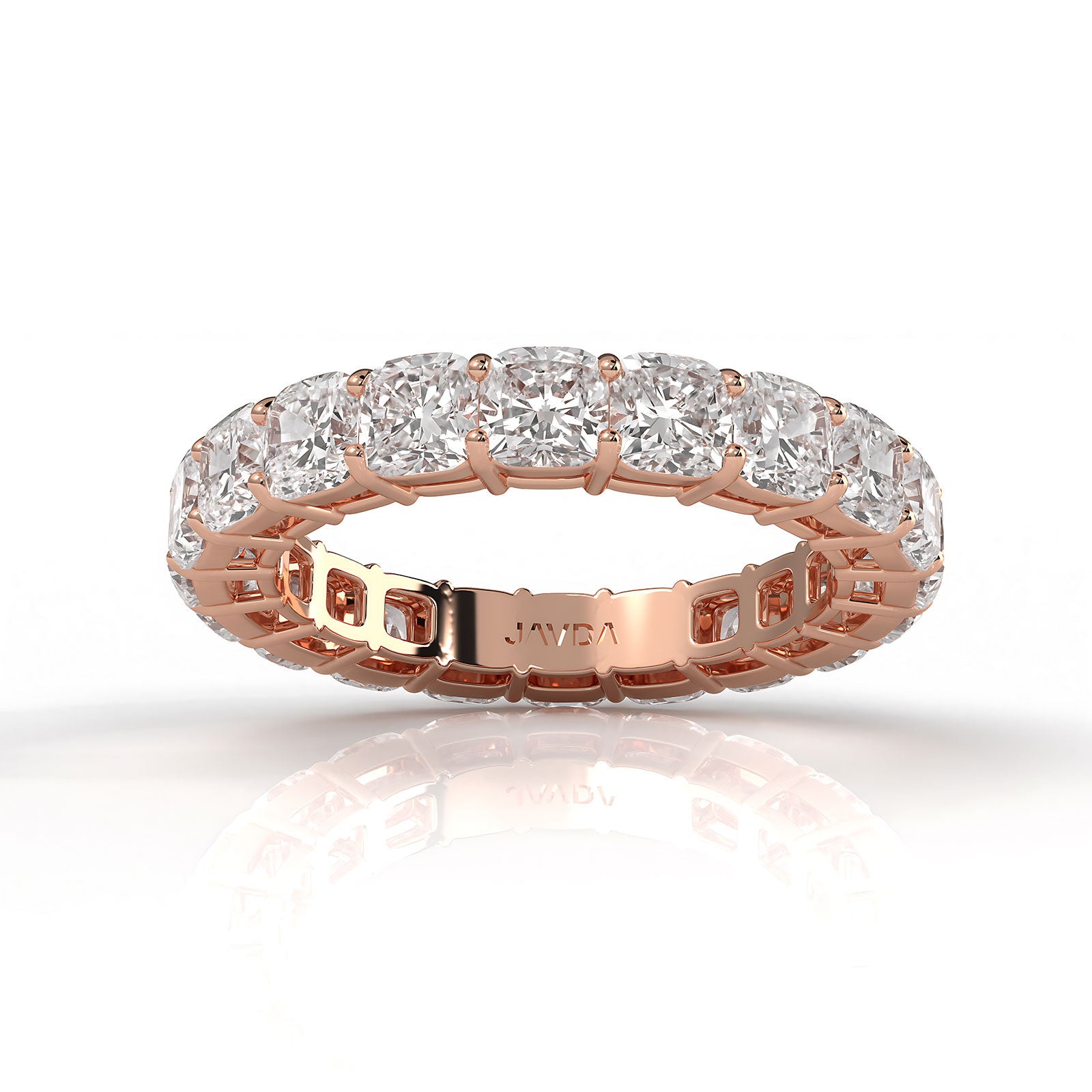 Cushion Lab Diamond Shared Prong Women's Eternity Wedding Band 3.5 mm 5ctw.