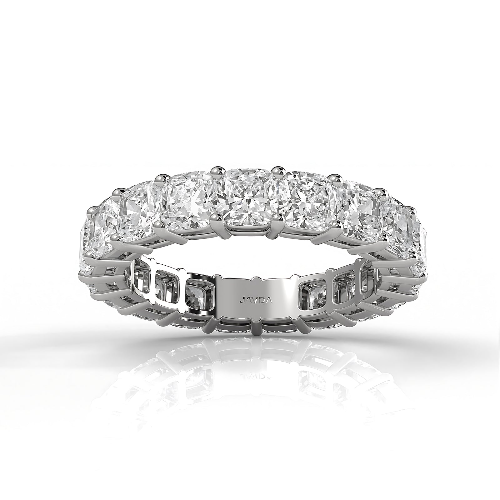 Cushion Lab Diamond Shared Prong Women's Eternity Wedding Band 3.75 mm 5.60ctw.