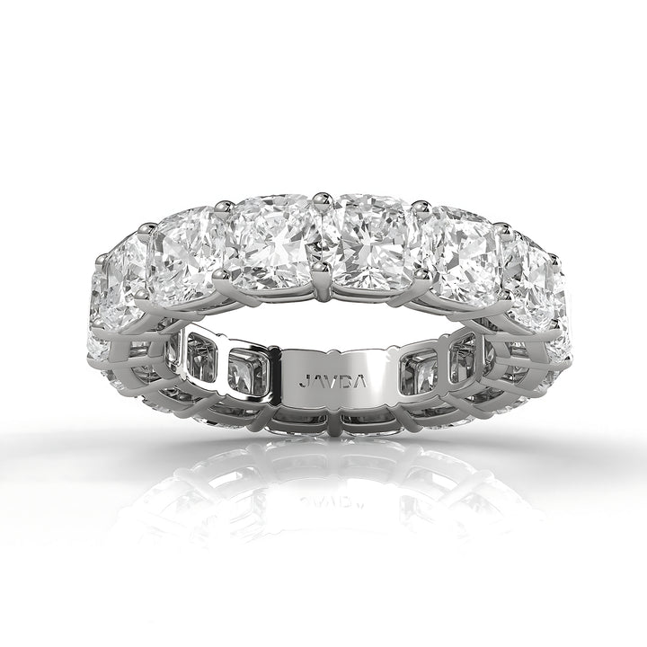 Cushion Lab Diamond Shared Prong Women's Eternity Wedding Band 4.75 mm 9.60ctw.