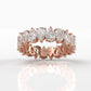 Pear Lab Diamond Women's Eternity Shared Prong Wedding Band 5 mm 3.80ctw.
