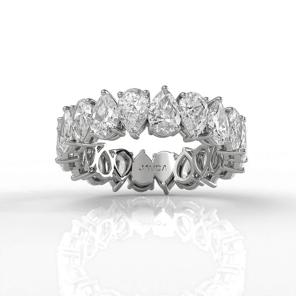 Pear Lab Diamond Women's Eternity Shared Prong Wedding Band 5 mm 3.80ctw.