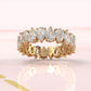 Pear Lab Diamond Women's Eternity Shared Prong Wedding Band 5 mm 3.80ctw.
