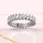 Marquise Lab Diamond Women's Eternity Shared Prong Wedding Band 4.5 mm 2ctw.