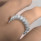 Shared Prong Set Marquise Lab Diamond Women's Eternity Wedding Band 6.5 mm 4.25ctw.