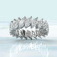 Shared Prong Set Marquise Lab Diamond Women's Eternity Wedding Band 6.5 mm 4.25ctw.