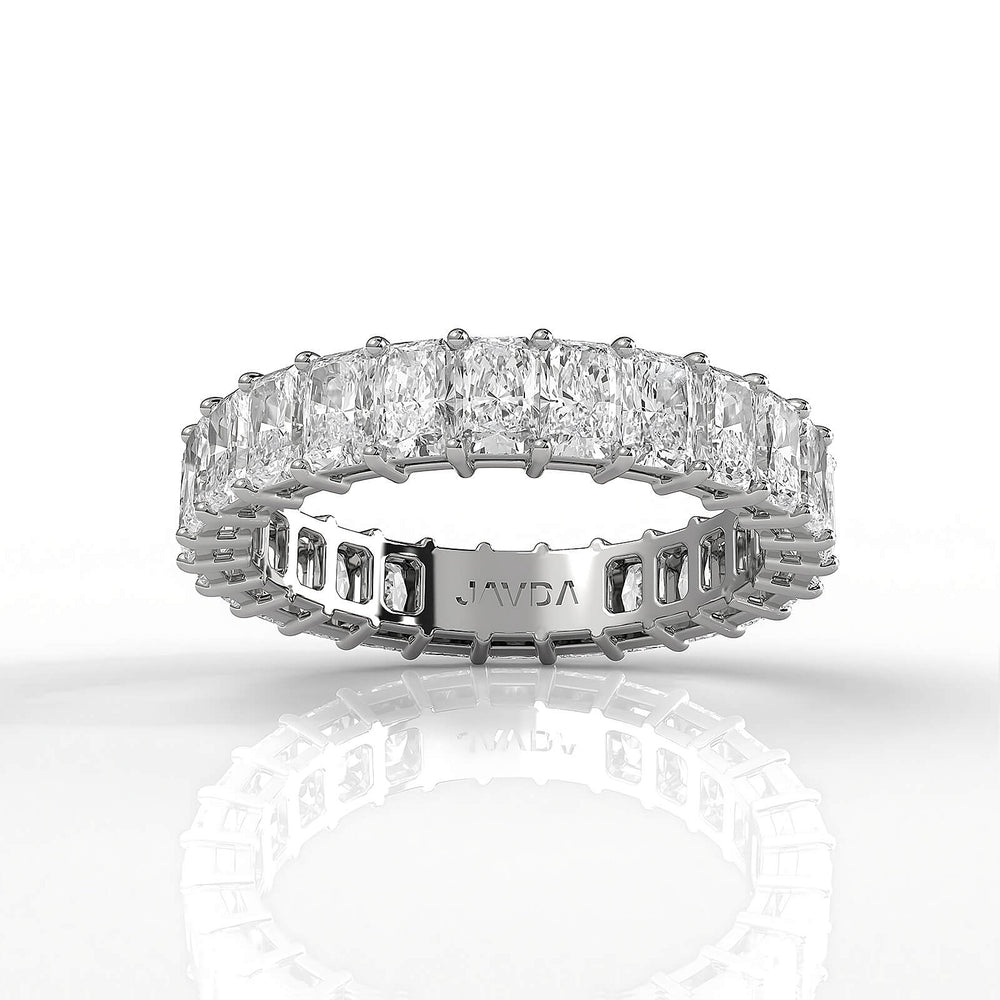 Radiant Cut Lab Diamond Shared Prong Women's Eternity Wedding Band 3.75 mm 3.60ctw.