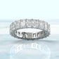 Shared Prong Radiant Lab Diamond Women's Eternity Wedding Band 4.25 mm 4.80ctw.