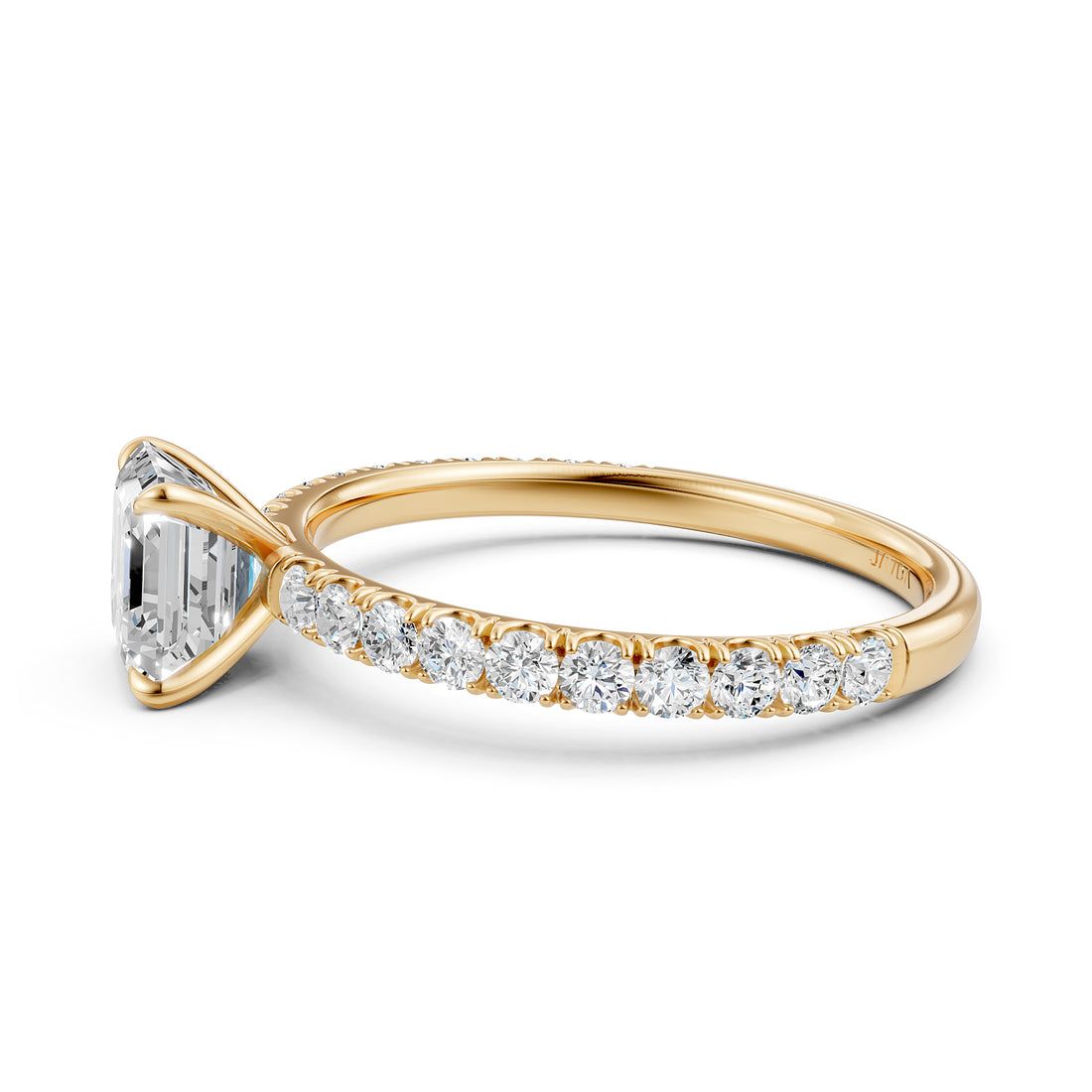 Round Lab Grown Diamond Engagement Prong Setting Ring IGI Certified 1.47 Ctw.
