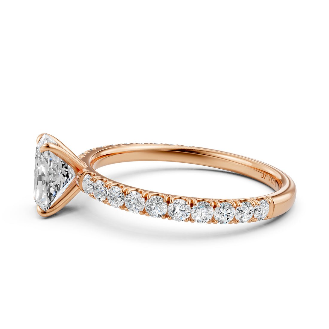 Round Lab Grown Diamond Engagement Prong Setting Ring IGI Certified 1.47 Ctw.