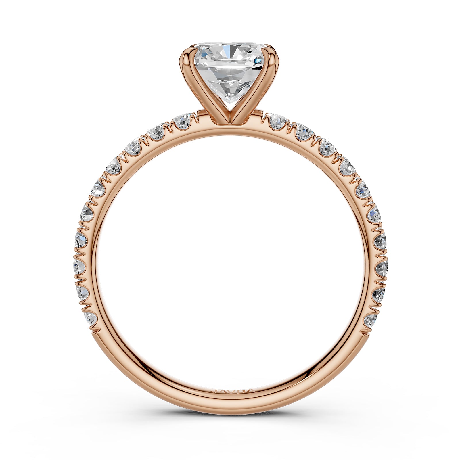 Round Lab Grown Diamond Engagement Prong Setting Ring IGI Certified 1.47 Ctw.