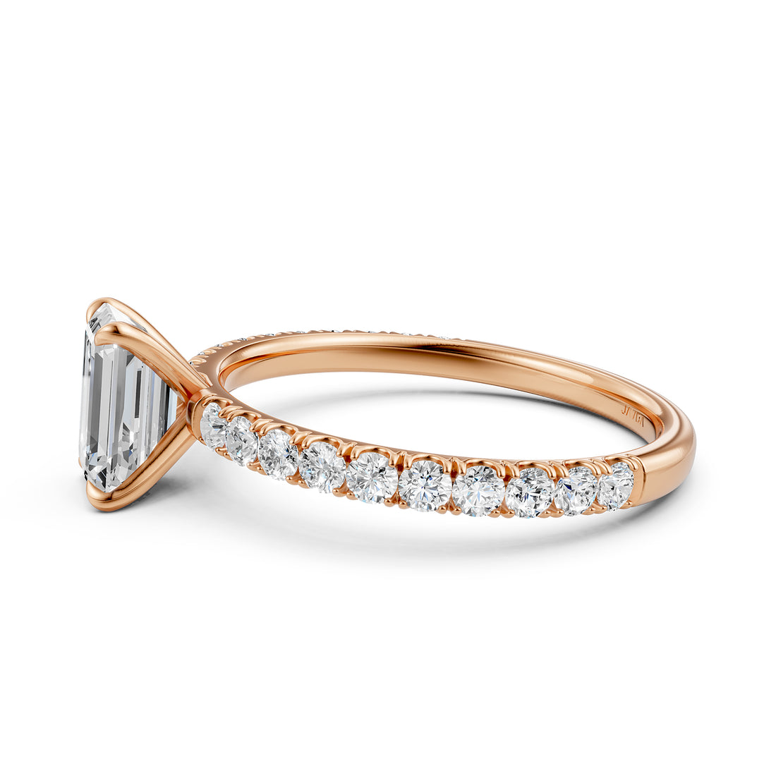 Round Lab Grown Diamond Engagement Prong Setting Ring IGI Certified 1.47 Ctw.