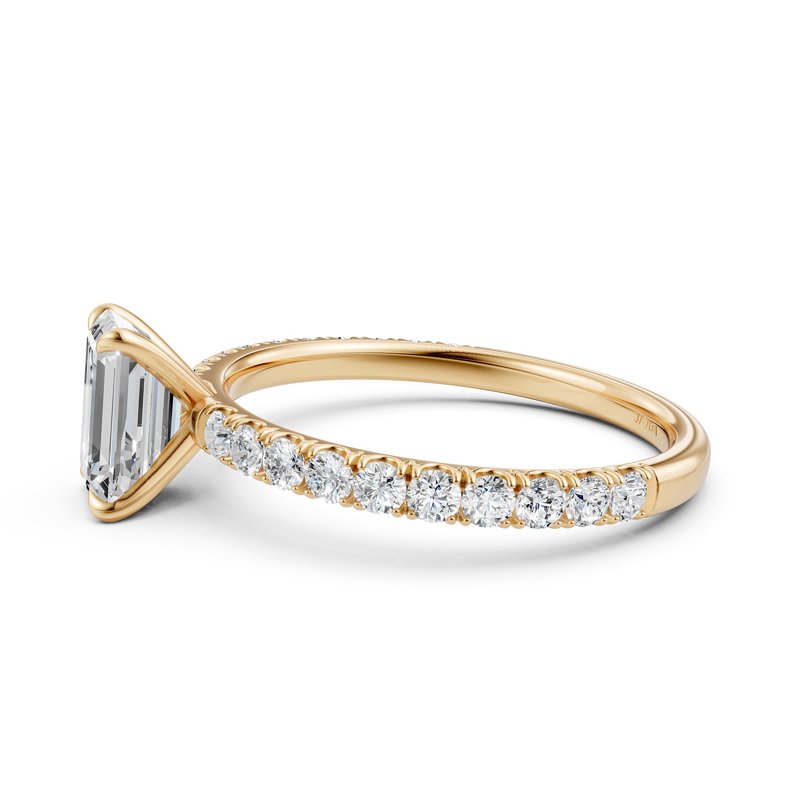 Round Lab Grown Diamond Engagement Prong Setting Ring IGI Certified 1.47 Ctw.