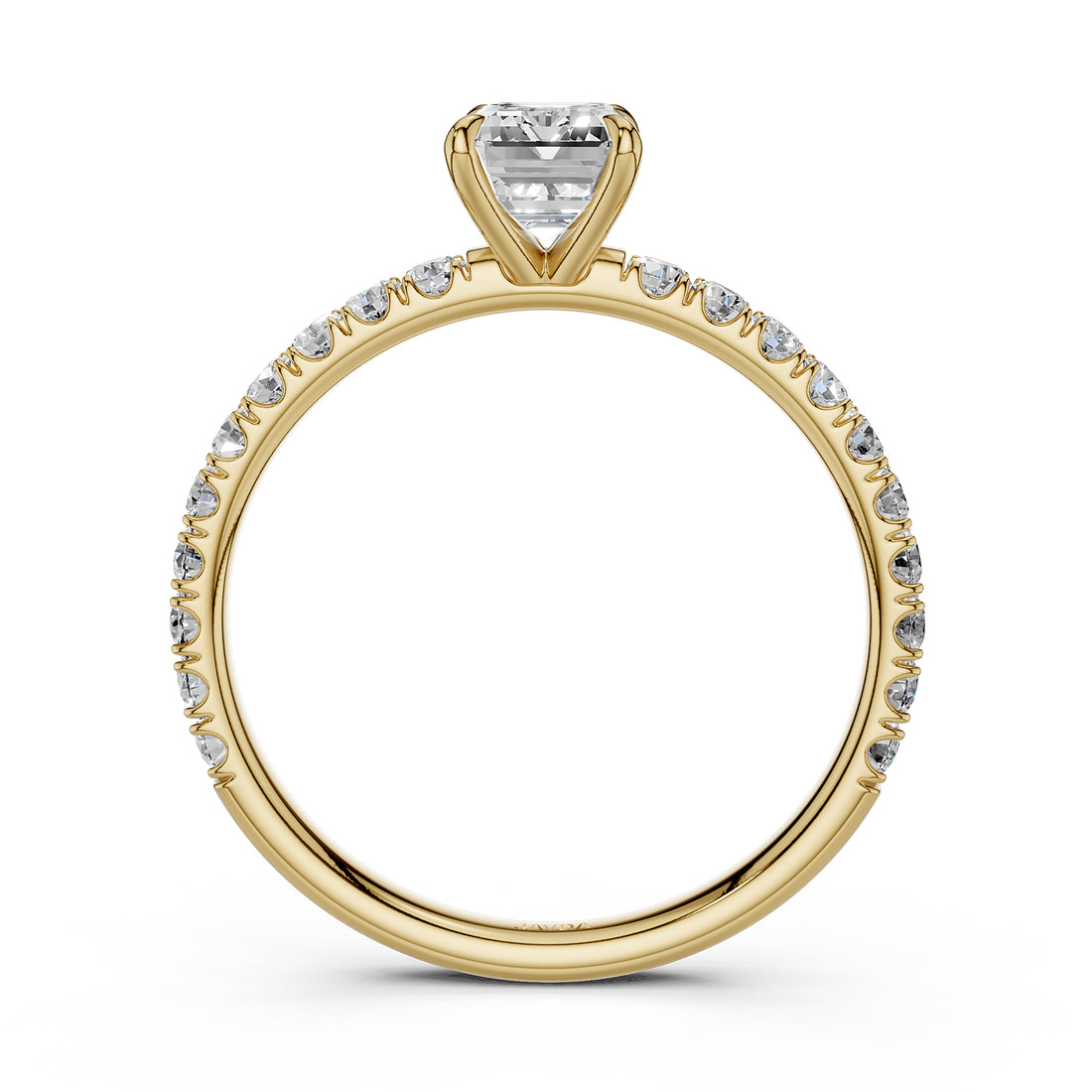 Round Lab Grown Diamond Engagement Prong Setting Ring IGI Certified 1.47 Ctw.