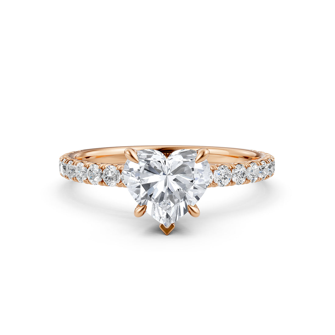 Round Lab Grown Diamond Engagement Prong Setting Ring IGI Certified 1.47 Ctw.