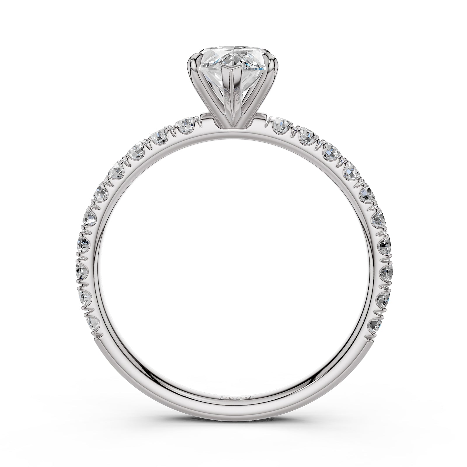 Round Lab Grown Diamond Engagement Prong Setting Ring IGI Certified 1.47 Ctw.