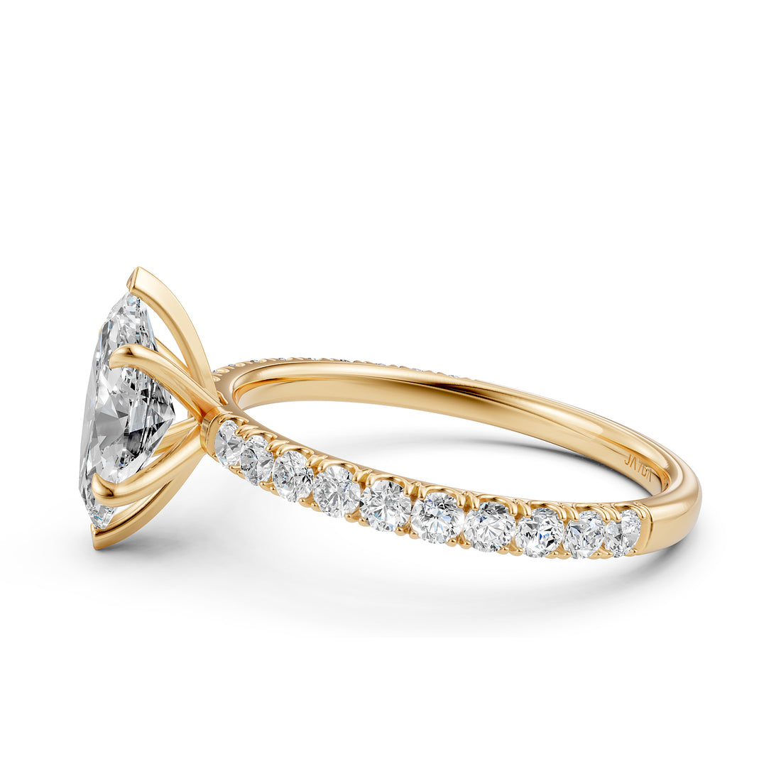 Round Lab Grown Diamond Engagement Prong Setting Ring IGI Certified 1.47 Ctw.