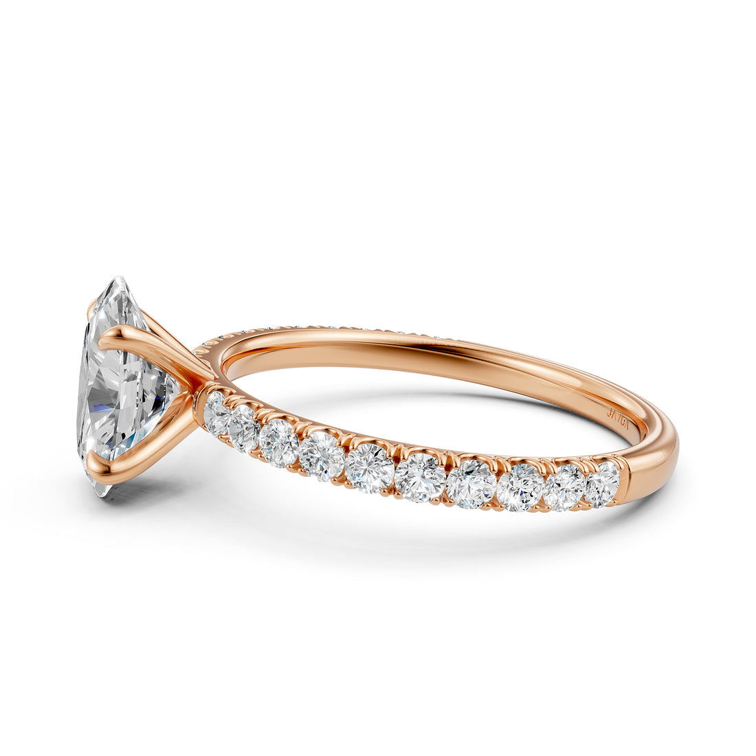 Round Lab Grown Diamond Engagement Prong Setting Ring IGI Certified 1.47 Ctw.