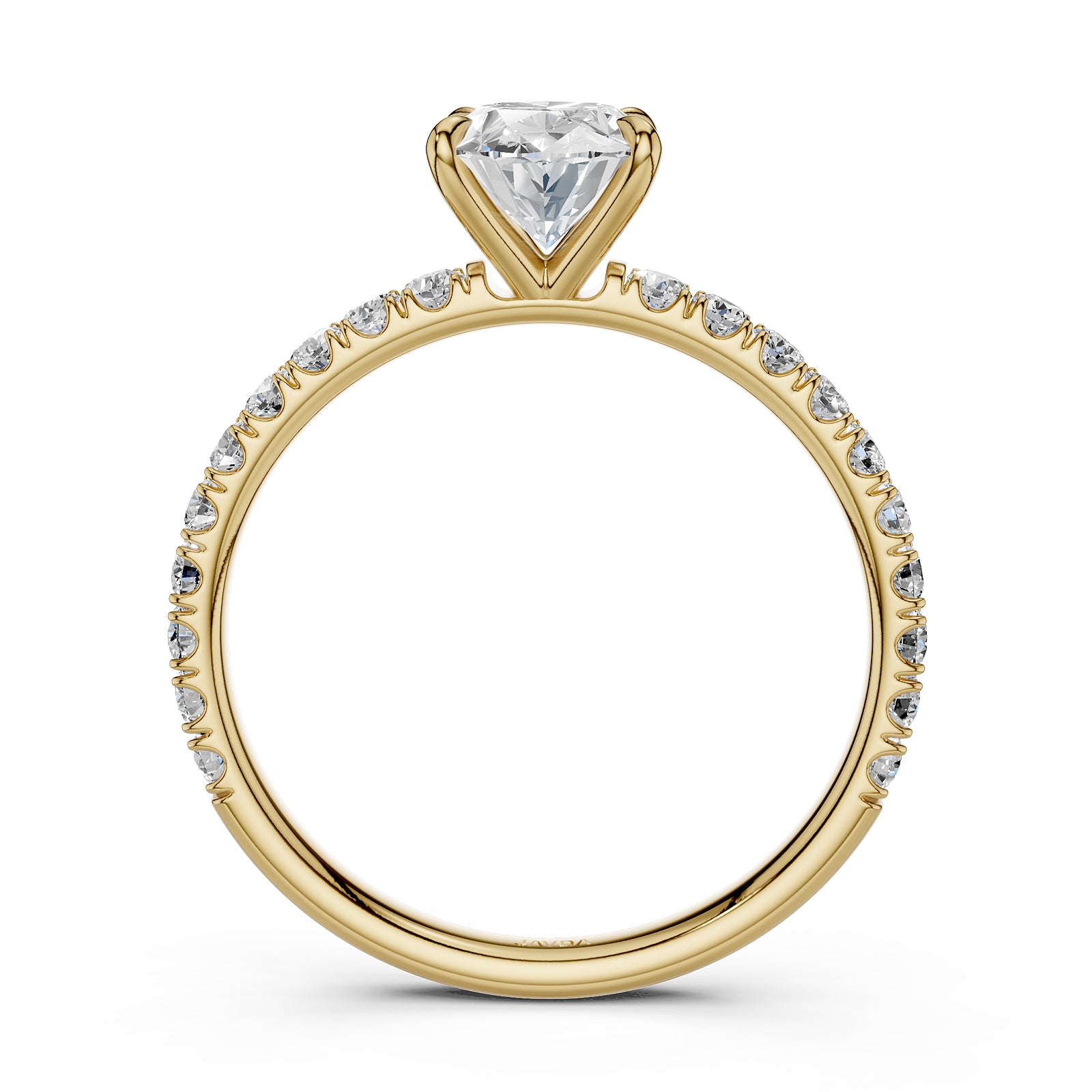 Round Lab Grown Diamond Engagement Prong Setting Ring IGI Certified 1.47 Ctw.