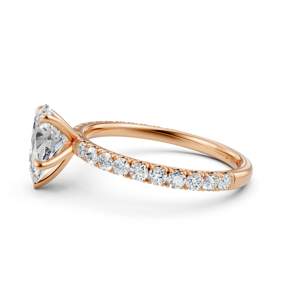 Round Lab Grown Diamond Engagement Prong Setting Ring IGI Certified 1.47 Ctw.