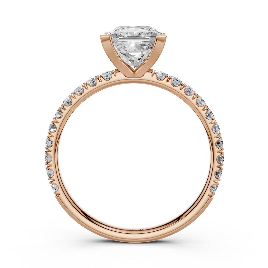 Round Lab Grown Diamond Engagement Prong Setting Ring IGI Certified 1.47 Ctw.