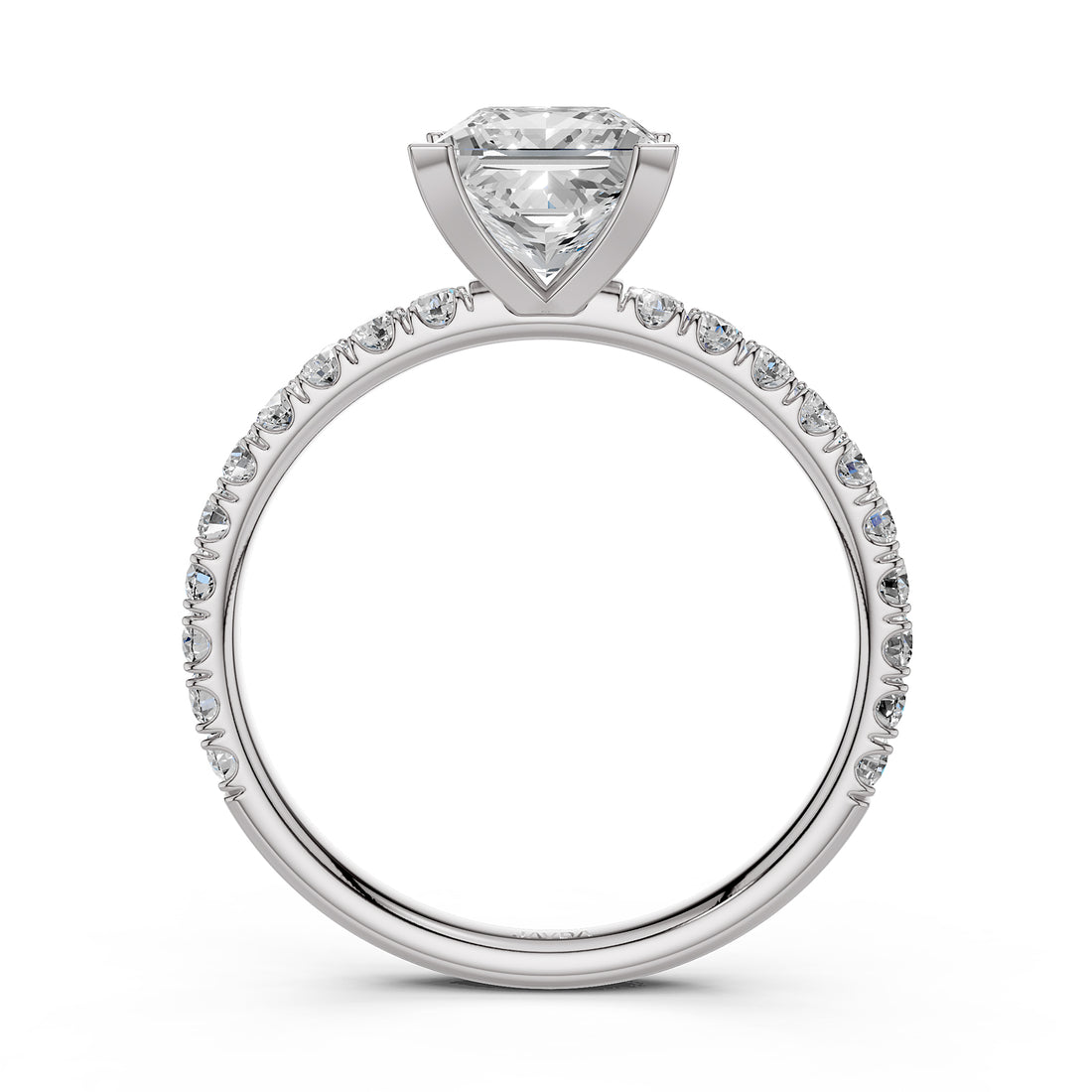 Round Lab Grown Diamond Engagement Prong Setting Ring IGI Certified 1.47 Ctw.