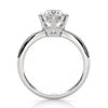 4g Lab Grown Round Diamond Engagement Solitaire 6 Prong Ring Setting IGI Certified 1.00 Ctw.