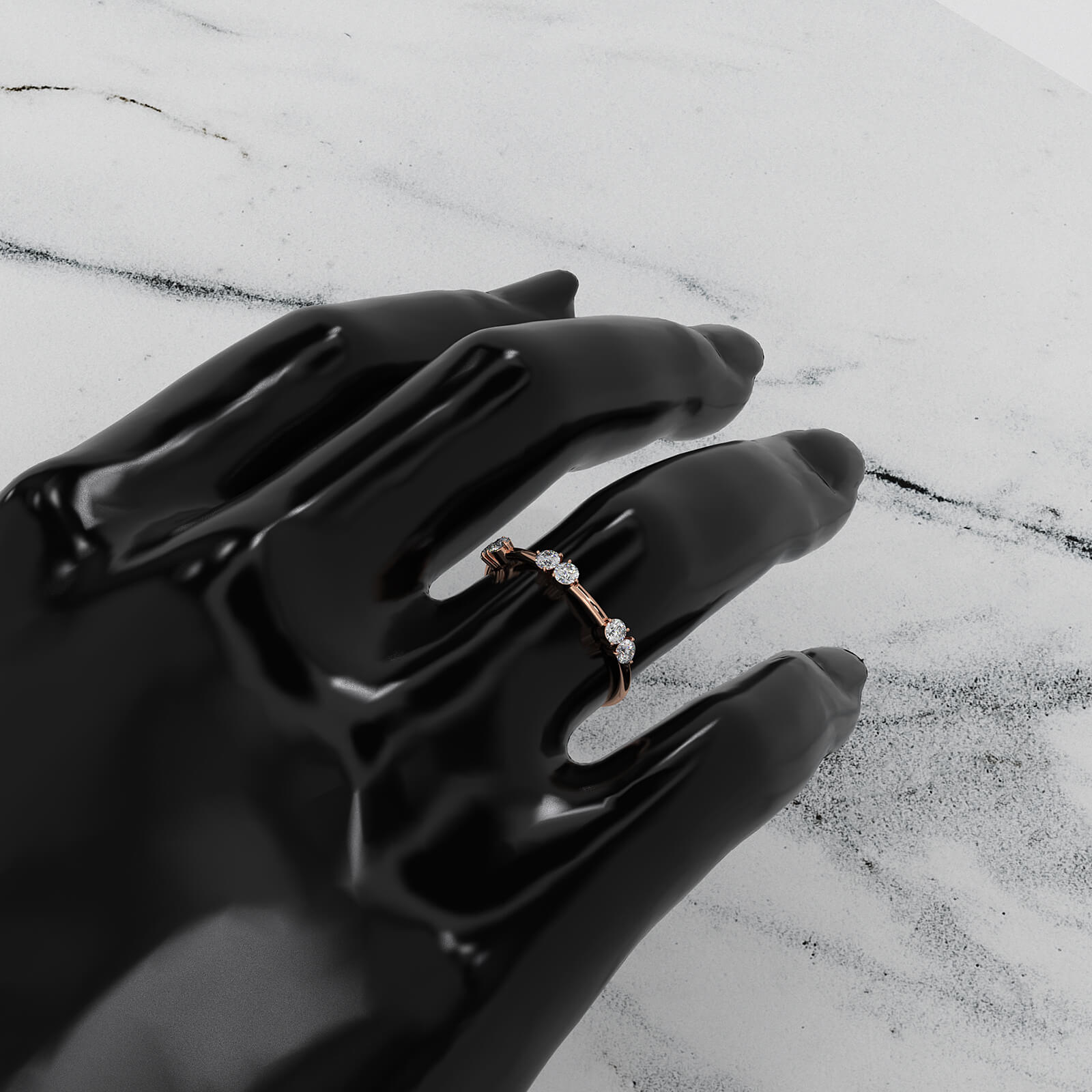 Prong Set Round Lab Diamond Women's Fashion Ring 0.24ctw.