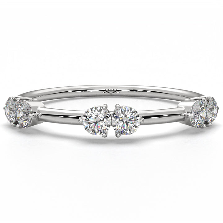 Prong Set Round Lab Diamond Women's Fashion Ring 0.24ctw.