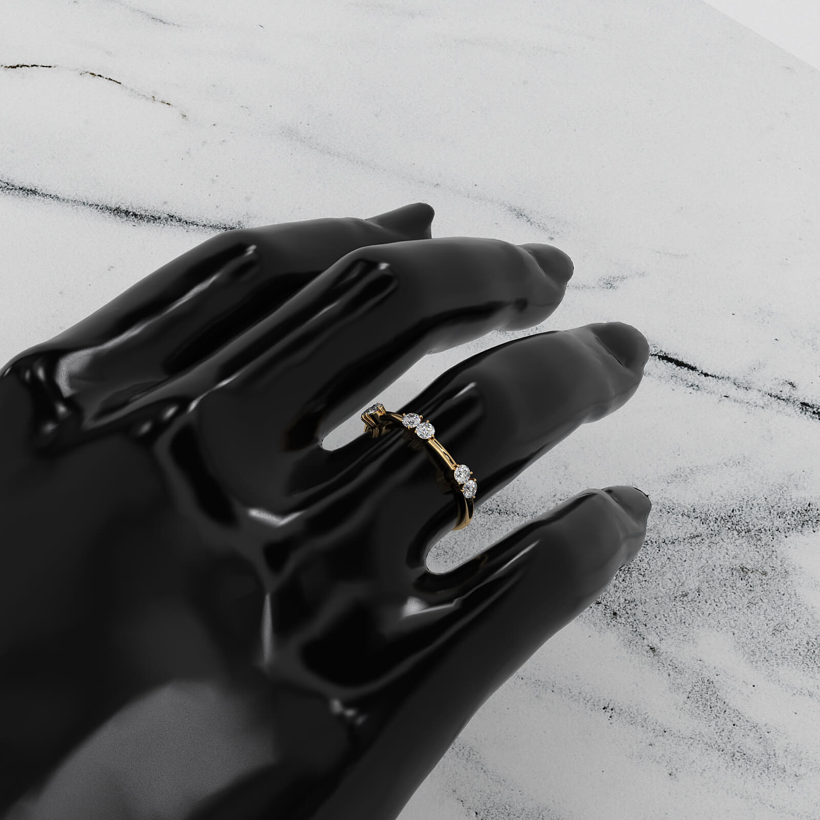 Prong Set Round Lab Diamond Women's Fashion Ring 0.24ctw.