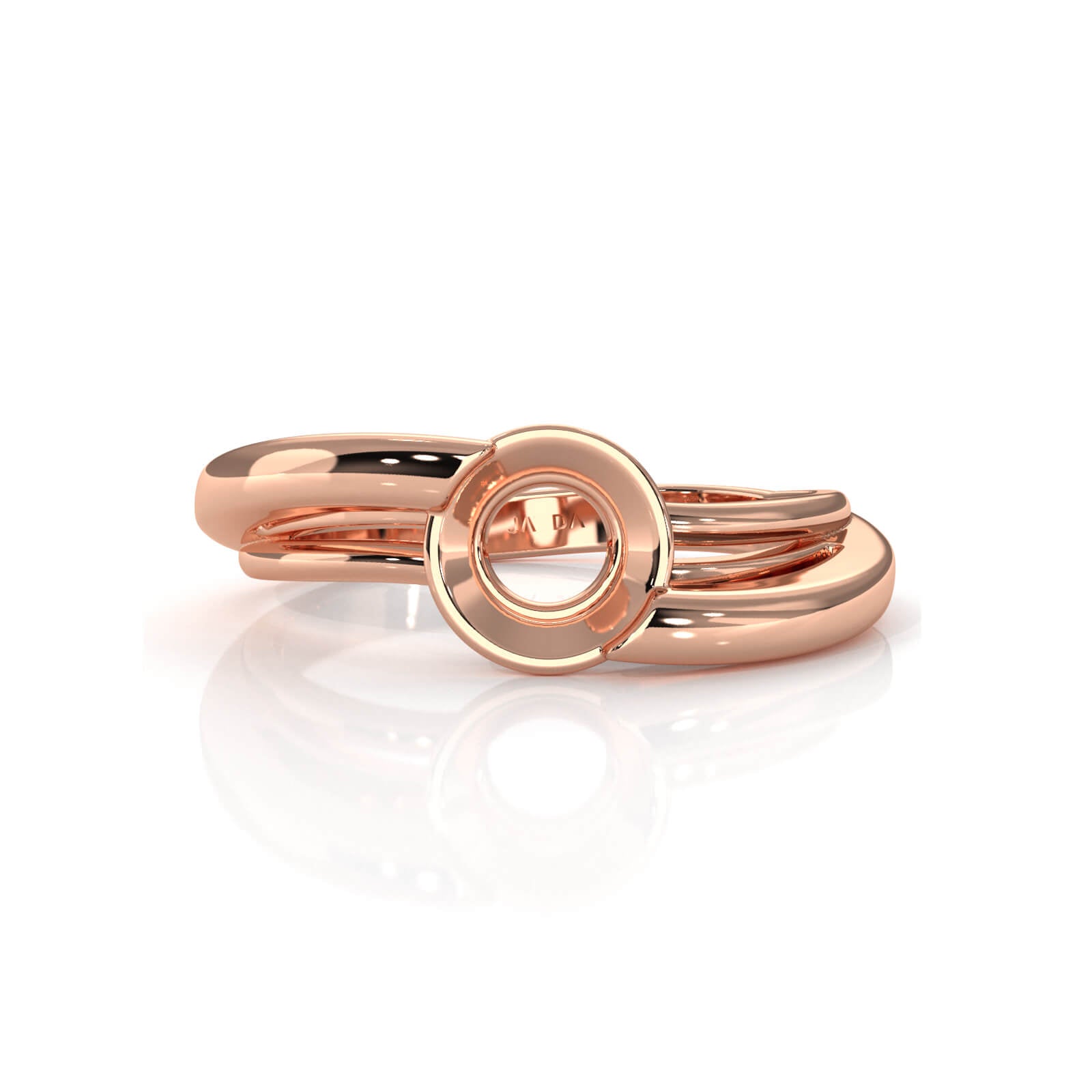 7g Classic Solitaire Style Semi Mount Engagement Bezel Setting Ring