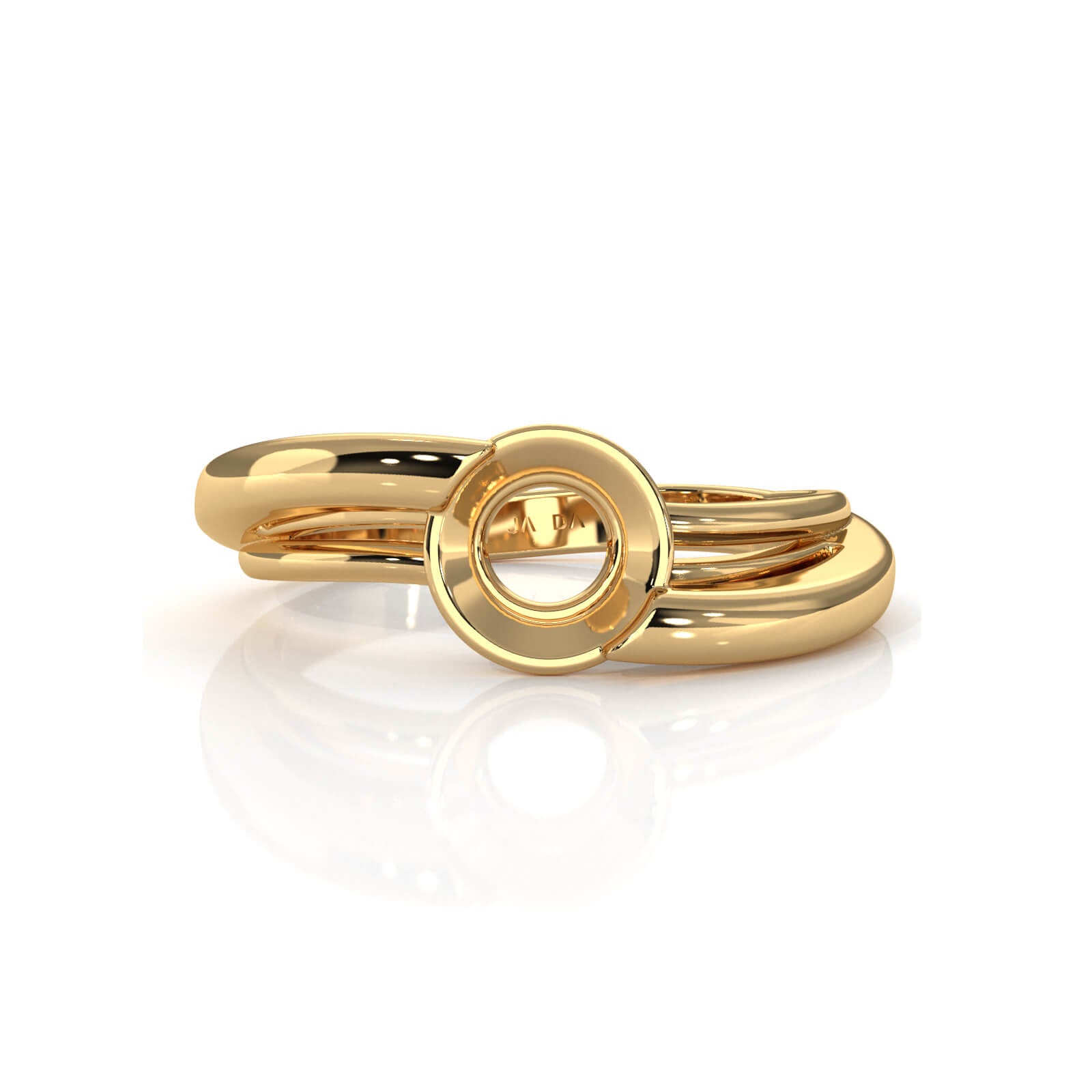 7g Classic Solitaire Style Semi Mount Engagement Bezel Setting Ring