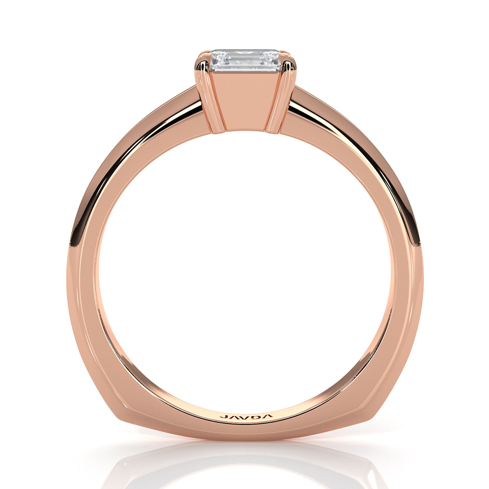 6.5g Lab Grown Solitaire Diamond European Shank Engagement Ring Setting IGI Certified 1.00 Ctw.