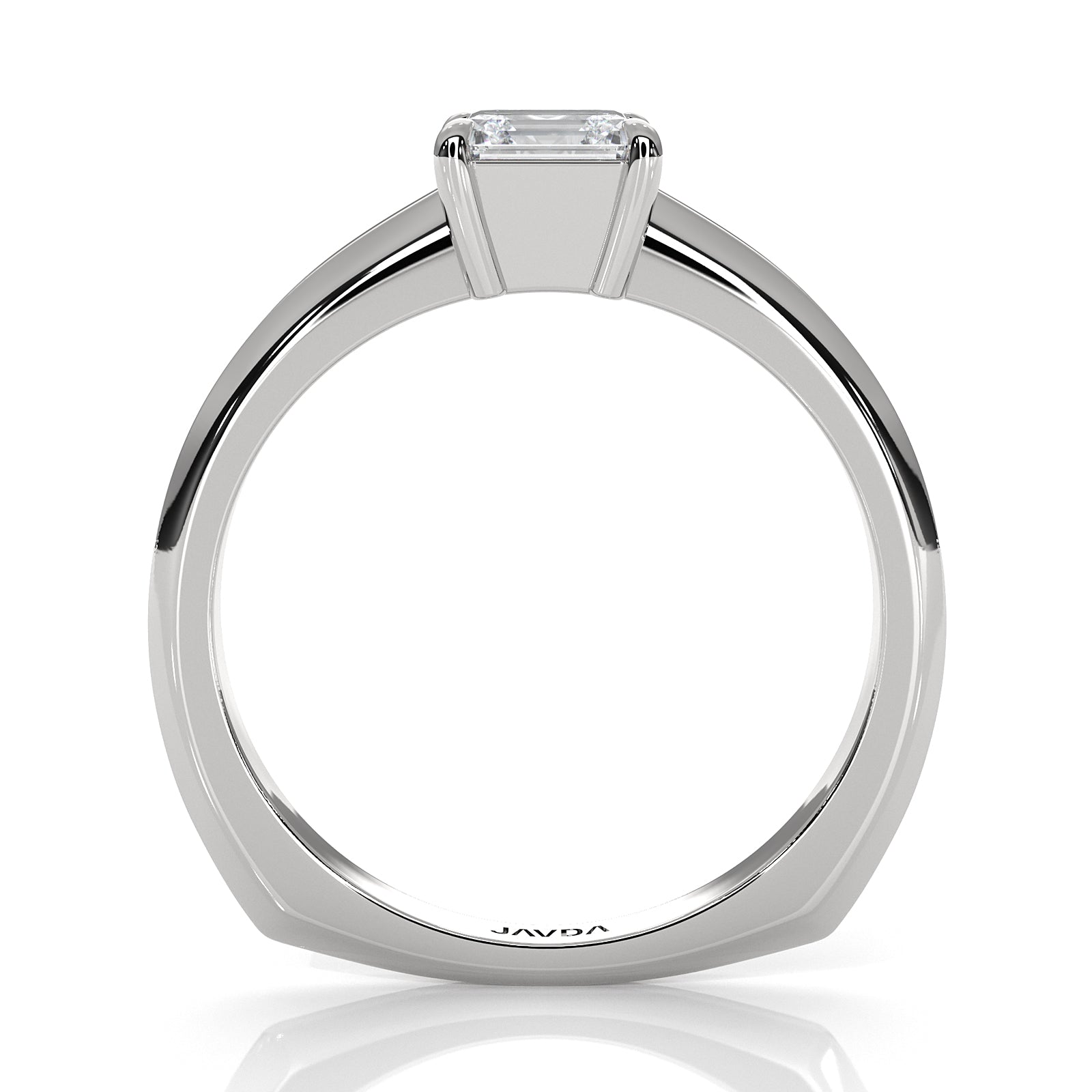 6.5g Lab Grown Solitaire Diamond European Shank Engagement Ring Setting IGI Certified 1.00 Ctw.