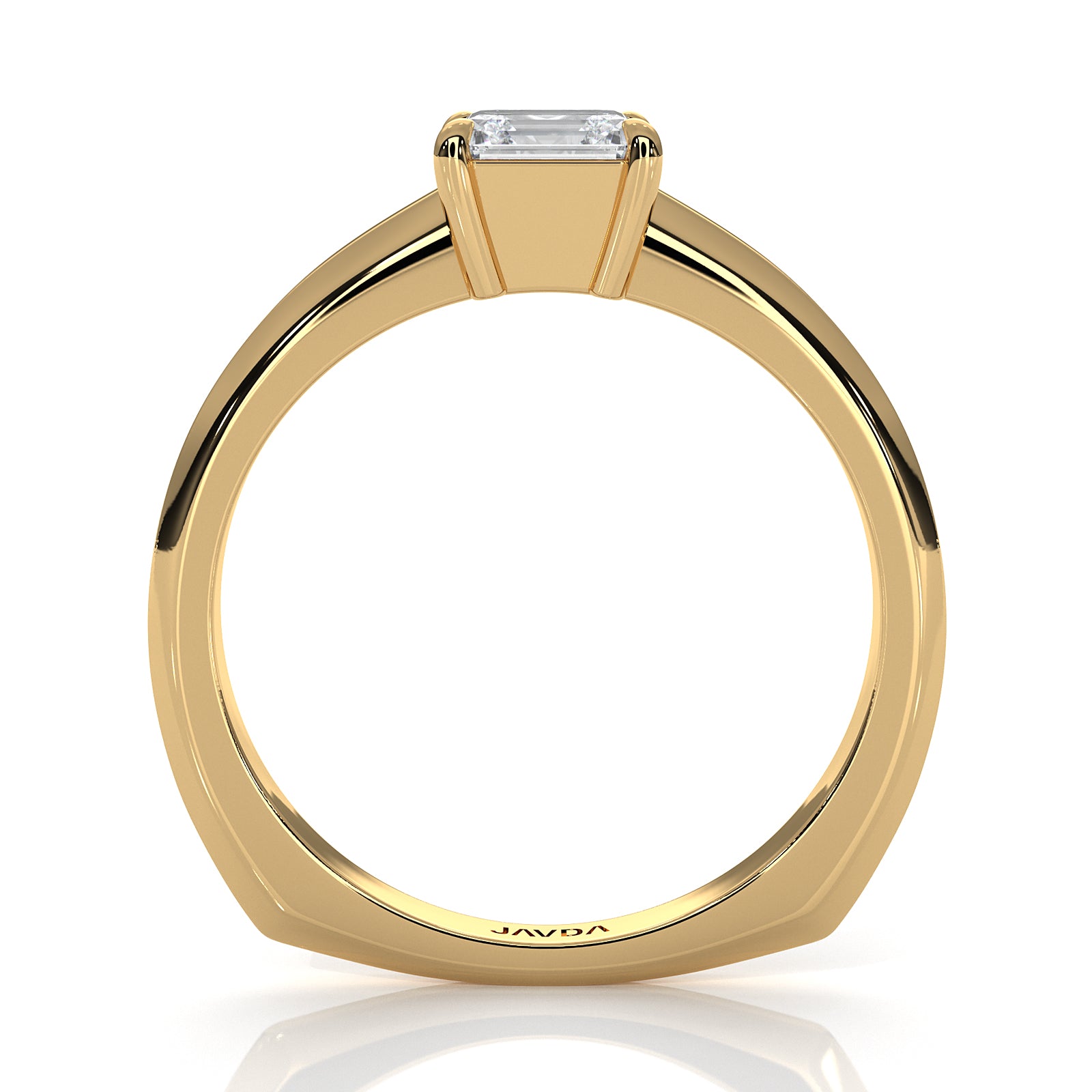 6.5g Lab Grown Solitaire Diamond European Shank Engagement Ring Setting IGI Certified 1.00 Ctw.