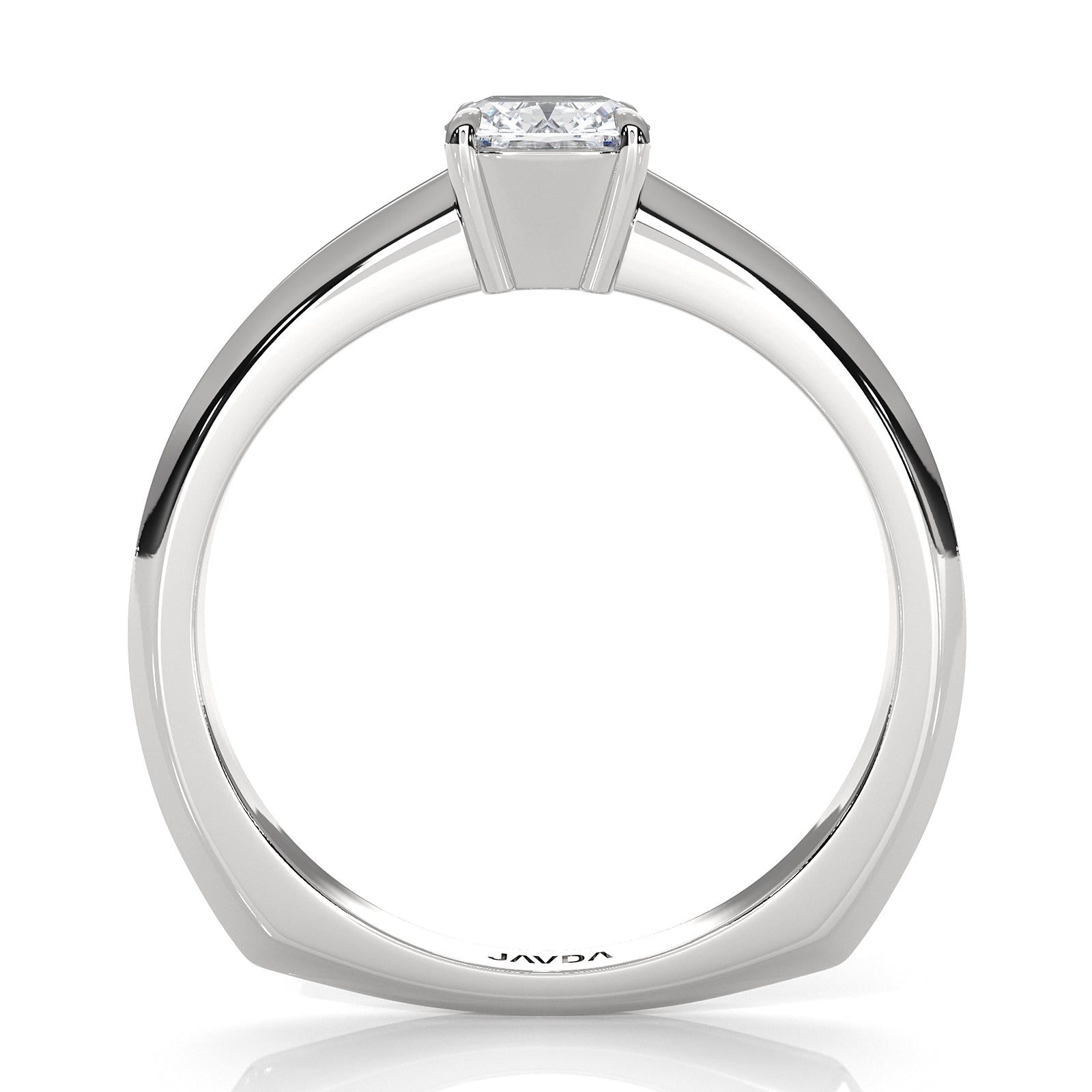 6.5g Lab Grown Solitaire Diamond European Shank Engagement Ring Setting IGI Certified 1.00 Ctw.