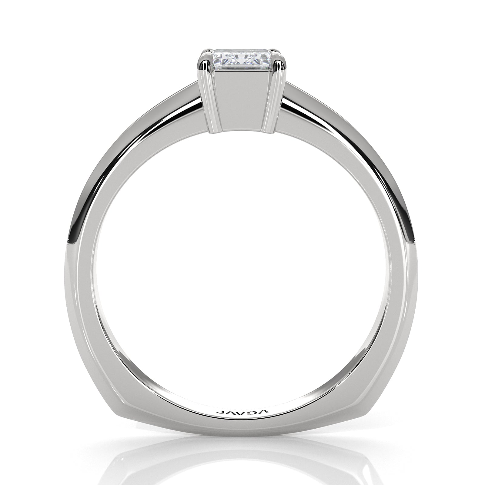 6.5g Lab Grown Solitaire Diamond European Shank Engagement Ring Setting IGI Certified 1.00 Ctw.