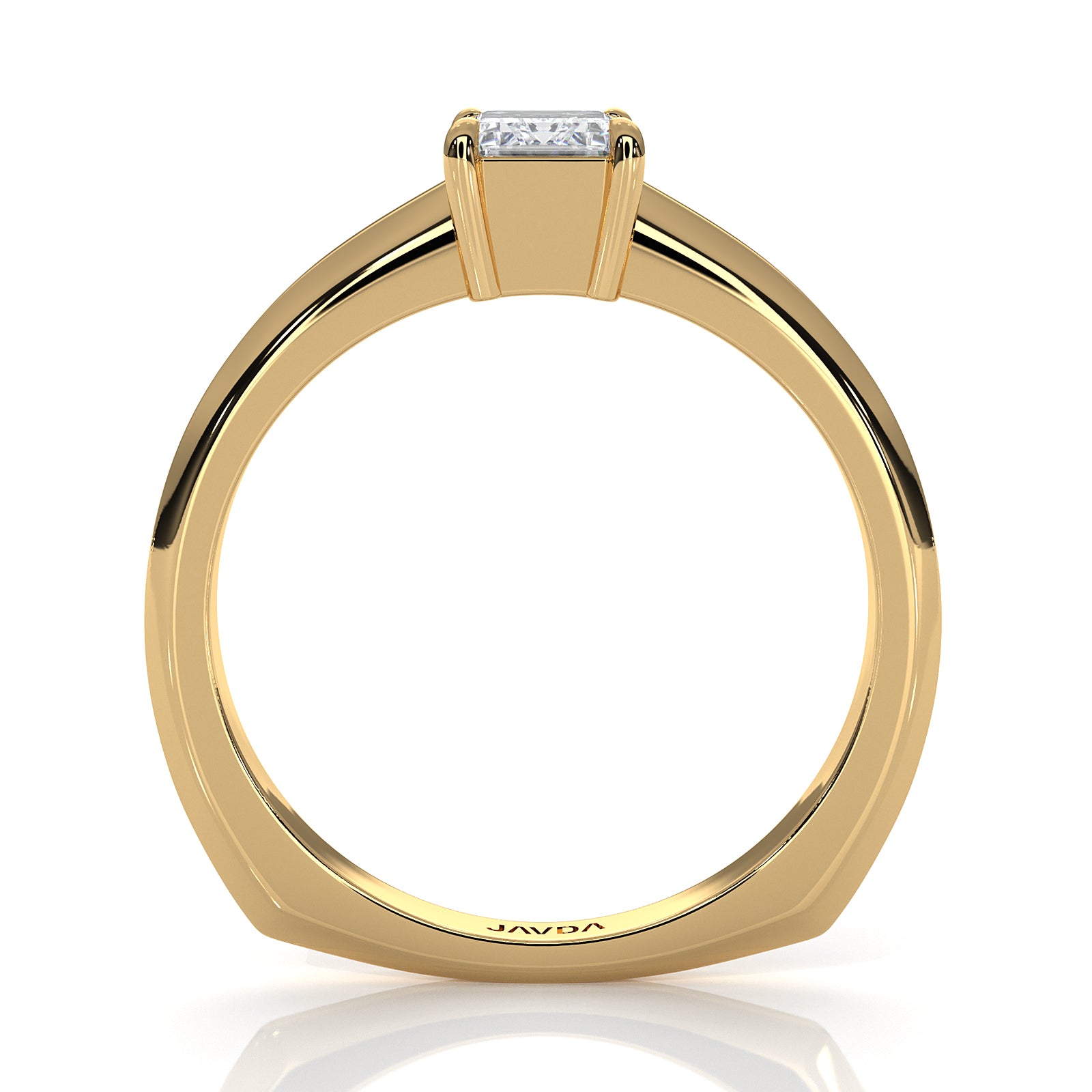 6.5g Lab Grown Solitaire Diamond European Shank Engagement Ring Setting IGI Certified 1.00 Ctw.