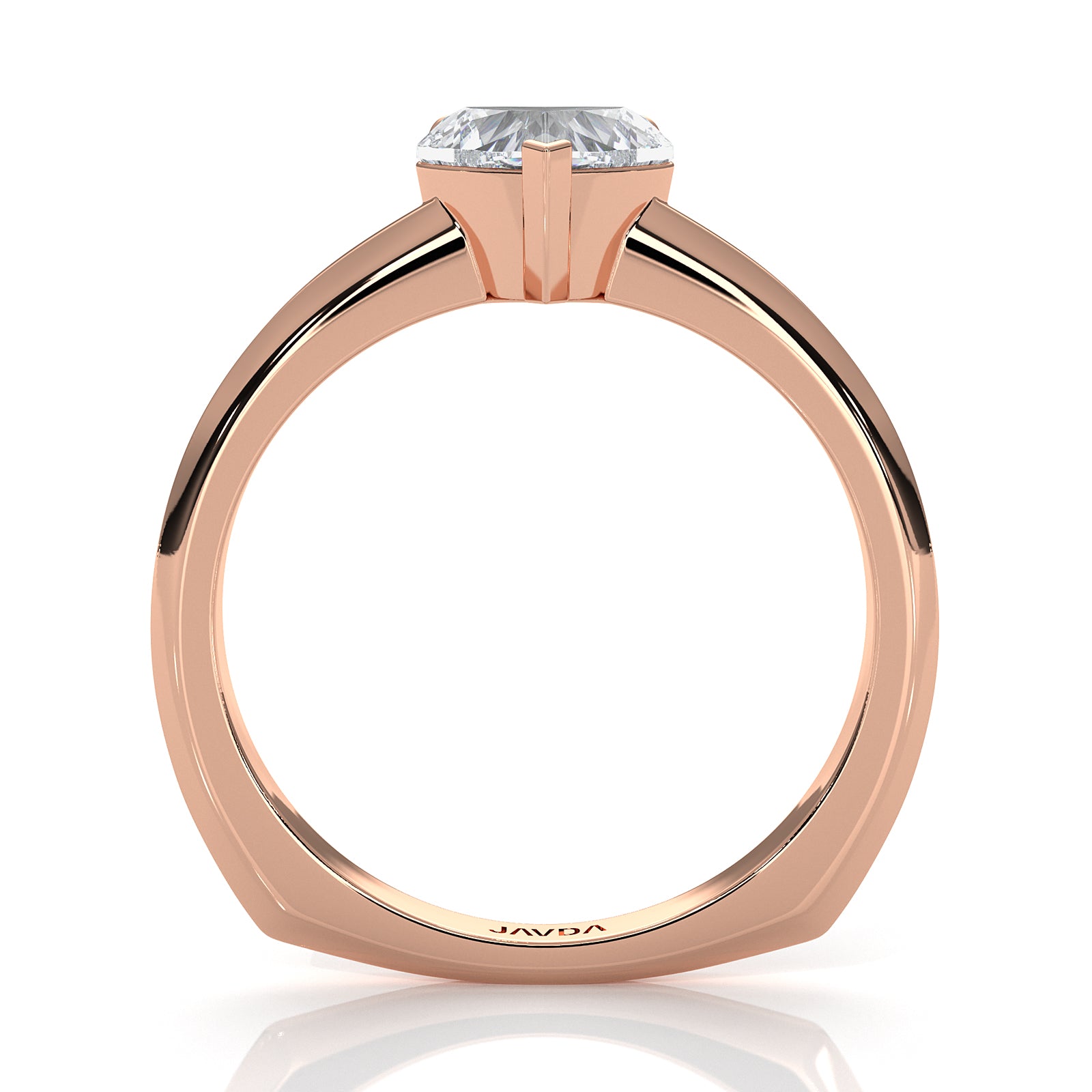 6.5g Lab Grown Solitaire Diamond European Shank Engagement Ring Setting IGI Certified 1.00 Ctw.