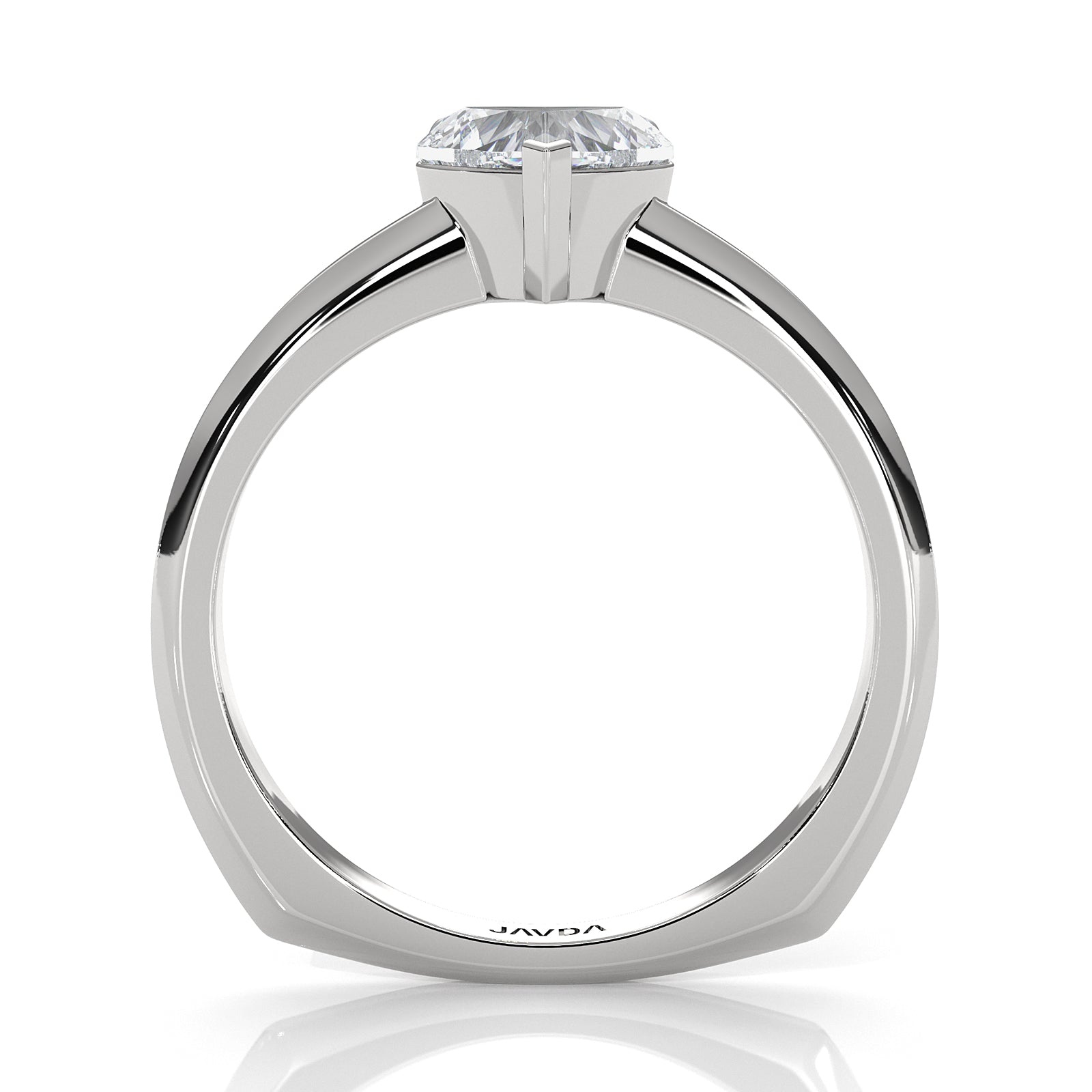 6.5g Lab Grown Solitaire Diamond European Shank Engagement Ring Setting IGI Certified 1.00 Ctw.