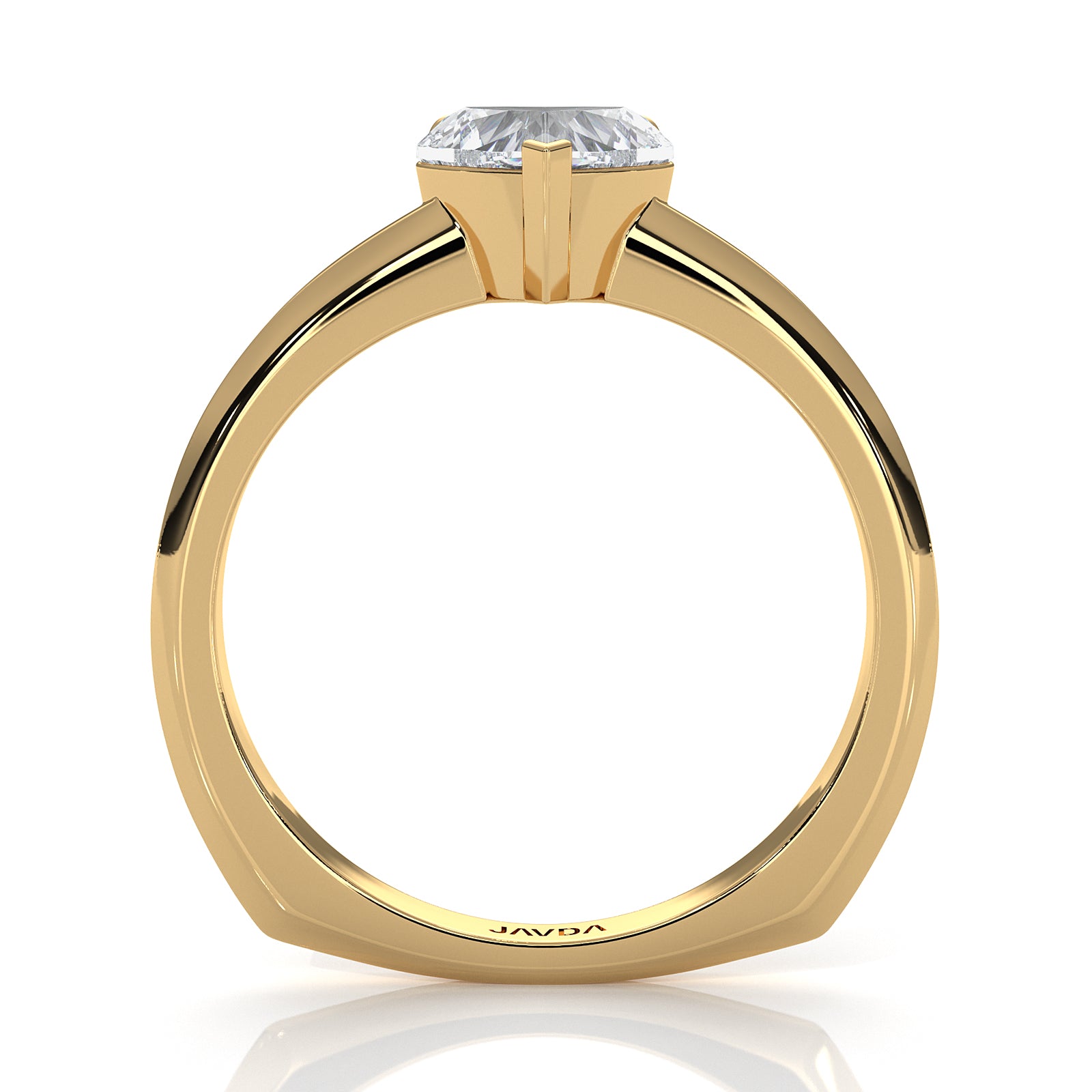 6.5g Lab Grown Solitaire Diamond European Shank Engagement Ring Setting IGI Certified 1.00 Ctw.