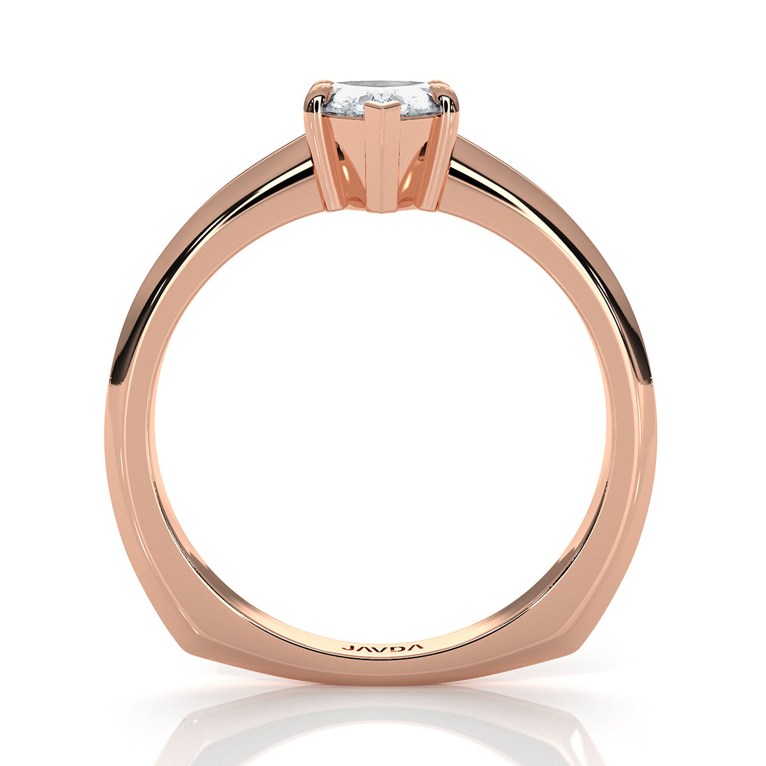 6.5g Lab Grown Solitaire Diamond European Shank Engagement Ring Setting IGI Certified 1.00 Ctw.