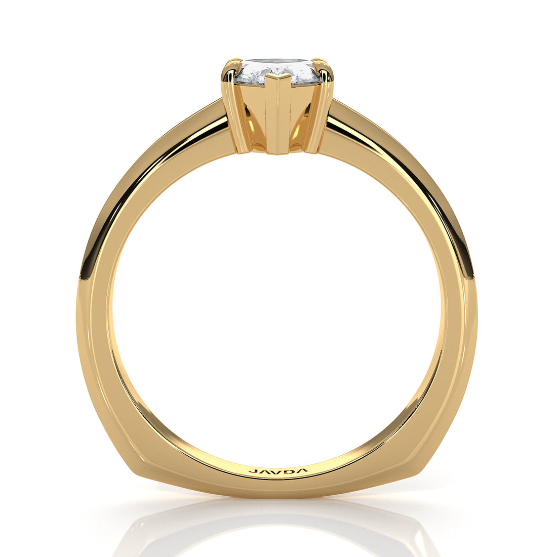 6.5g Lab Grown Solitaire Diamond European Shank Engagement Ring Setting IGI Certified 1.00 Ctw.